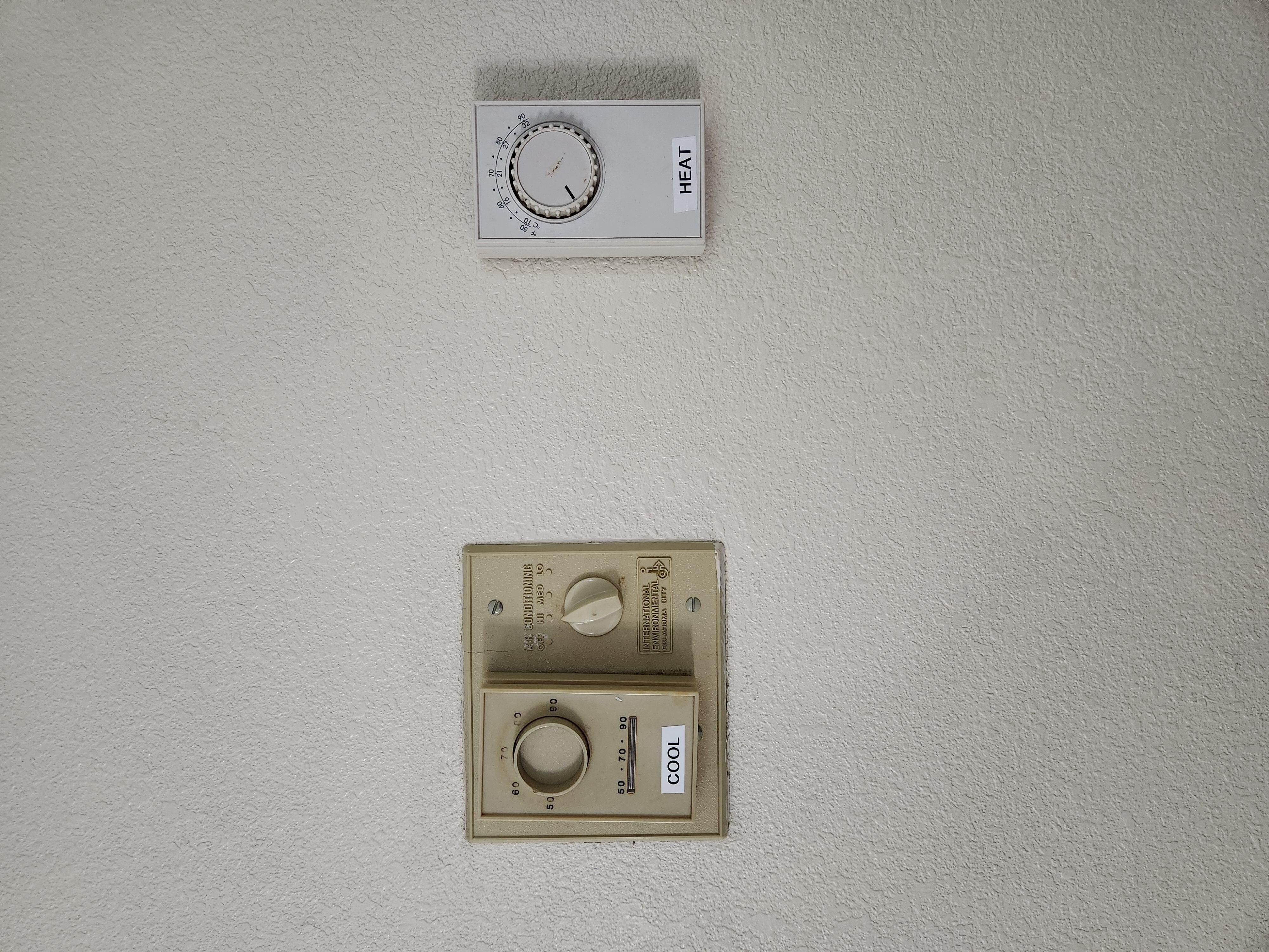 Outdated hvac. AC was very clunky and ran continuously.