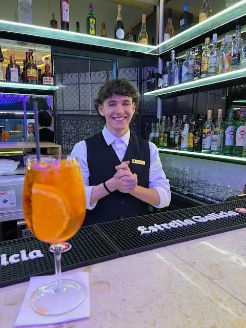Hotel's Happy Hour with
Mauro....Made the Best
Aperoll Spritz !