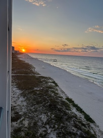 Sunrise from balcony:)