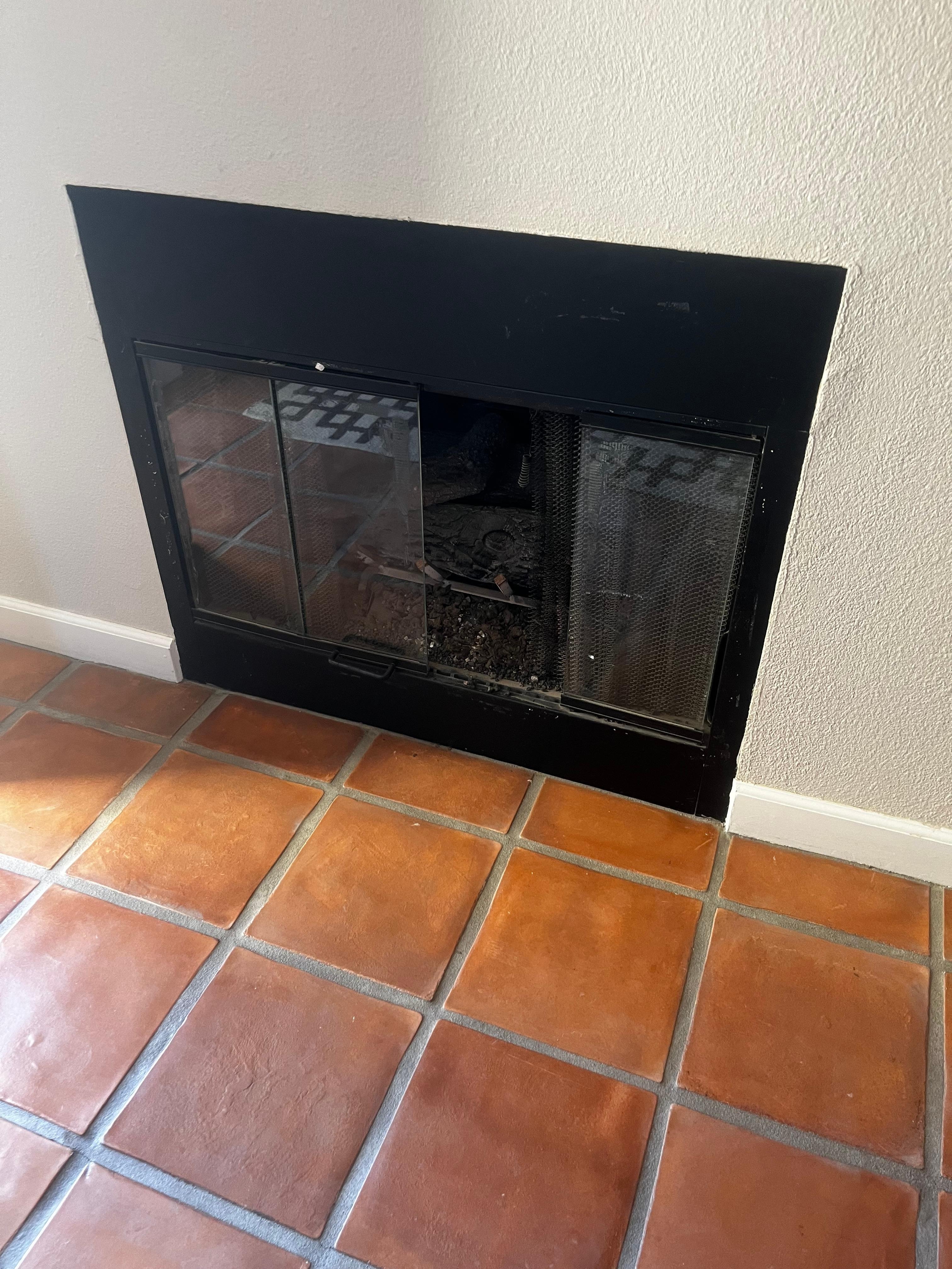 Broken fireplace 
