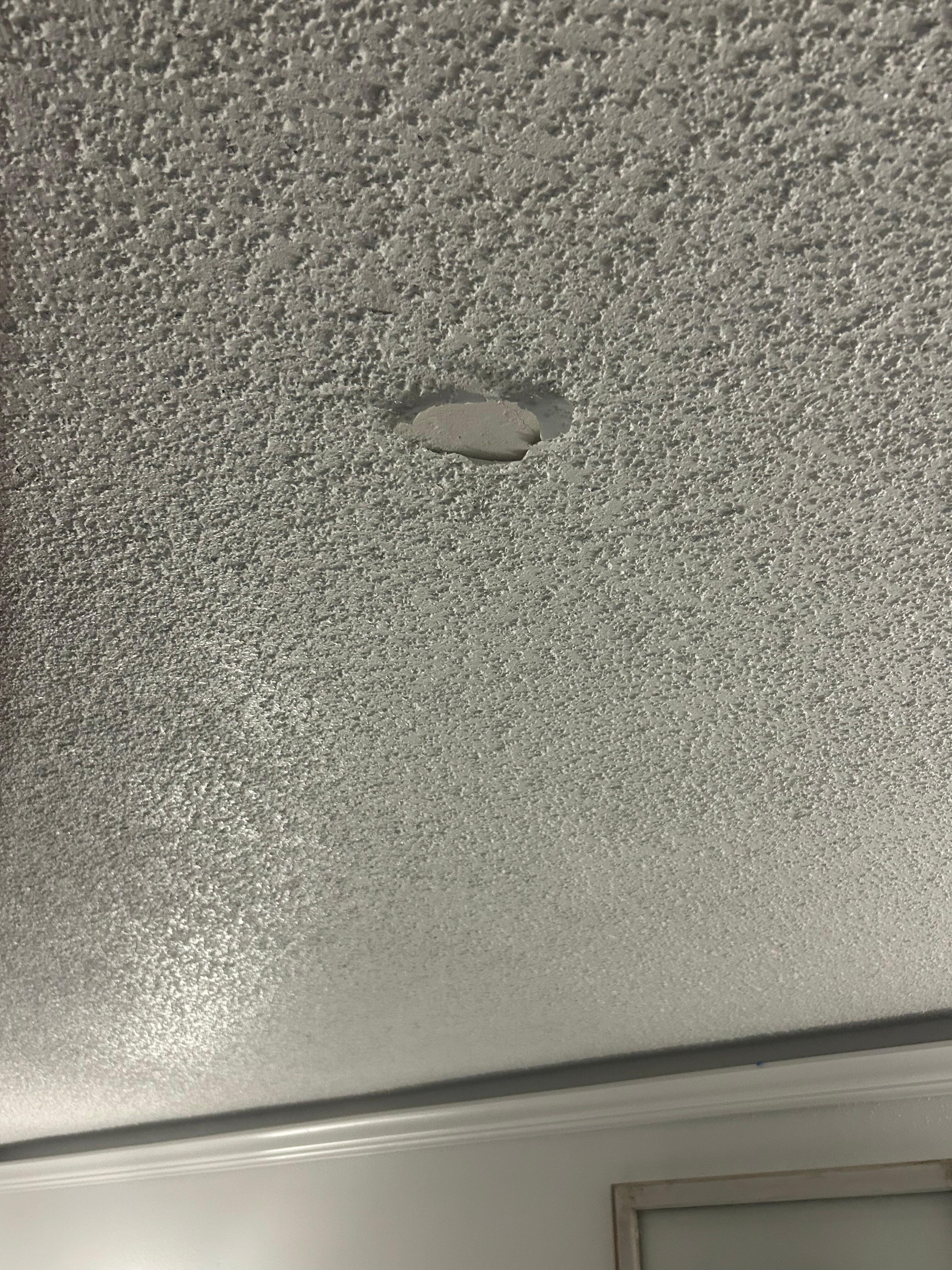 Peeling ceiling 