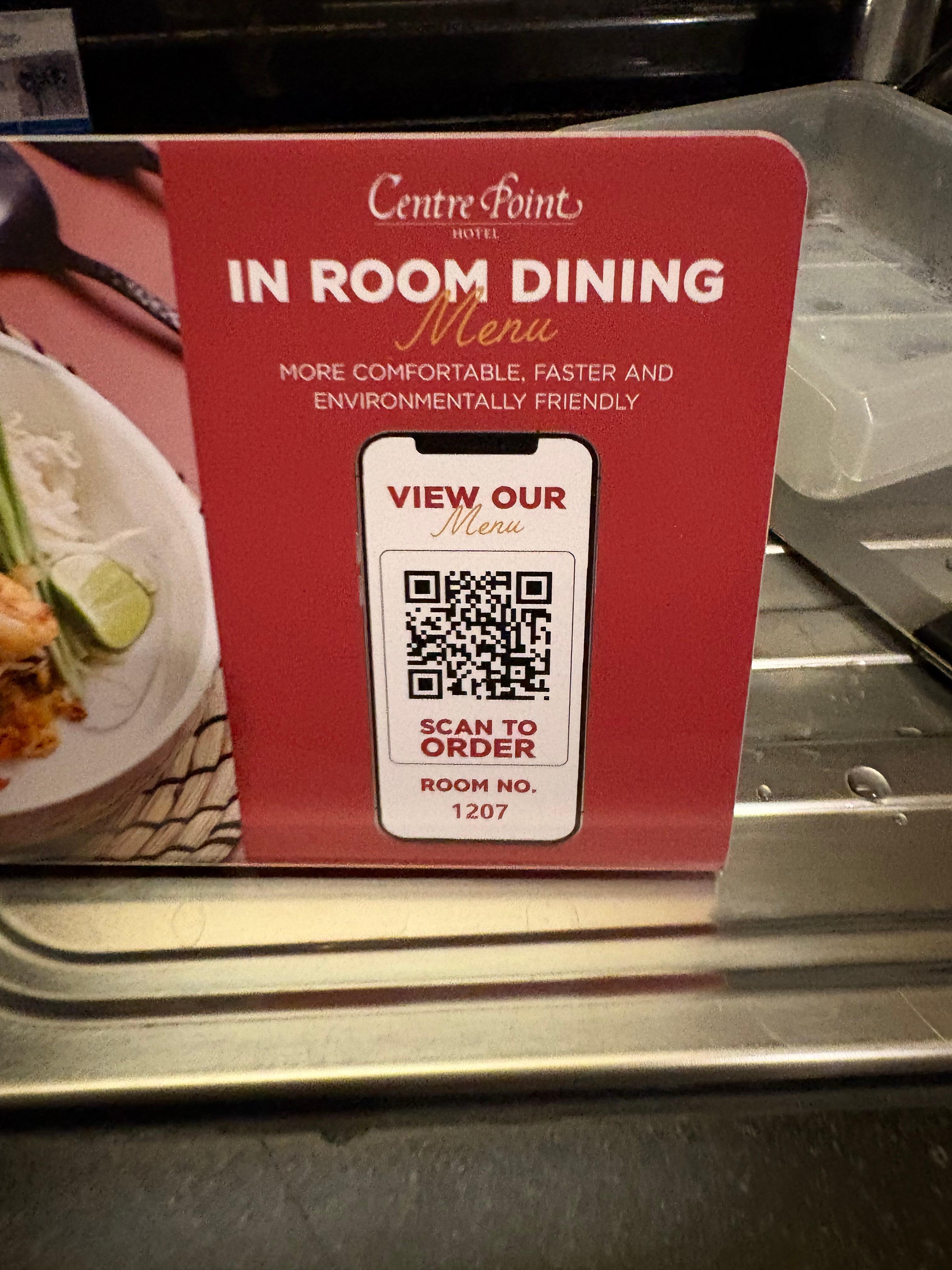 In room dining 