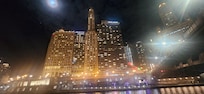 Mather Tower at night. Beautiful building.