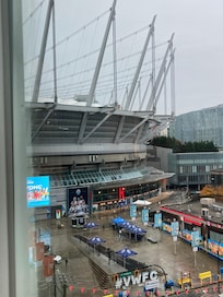 The view from our room. Perfect for event at BCstadium