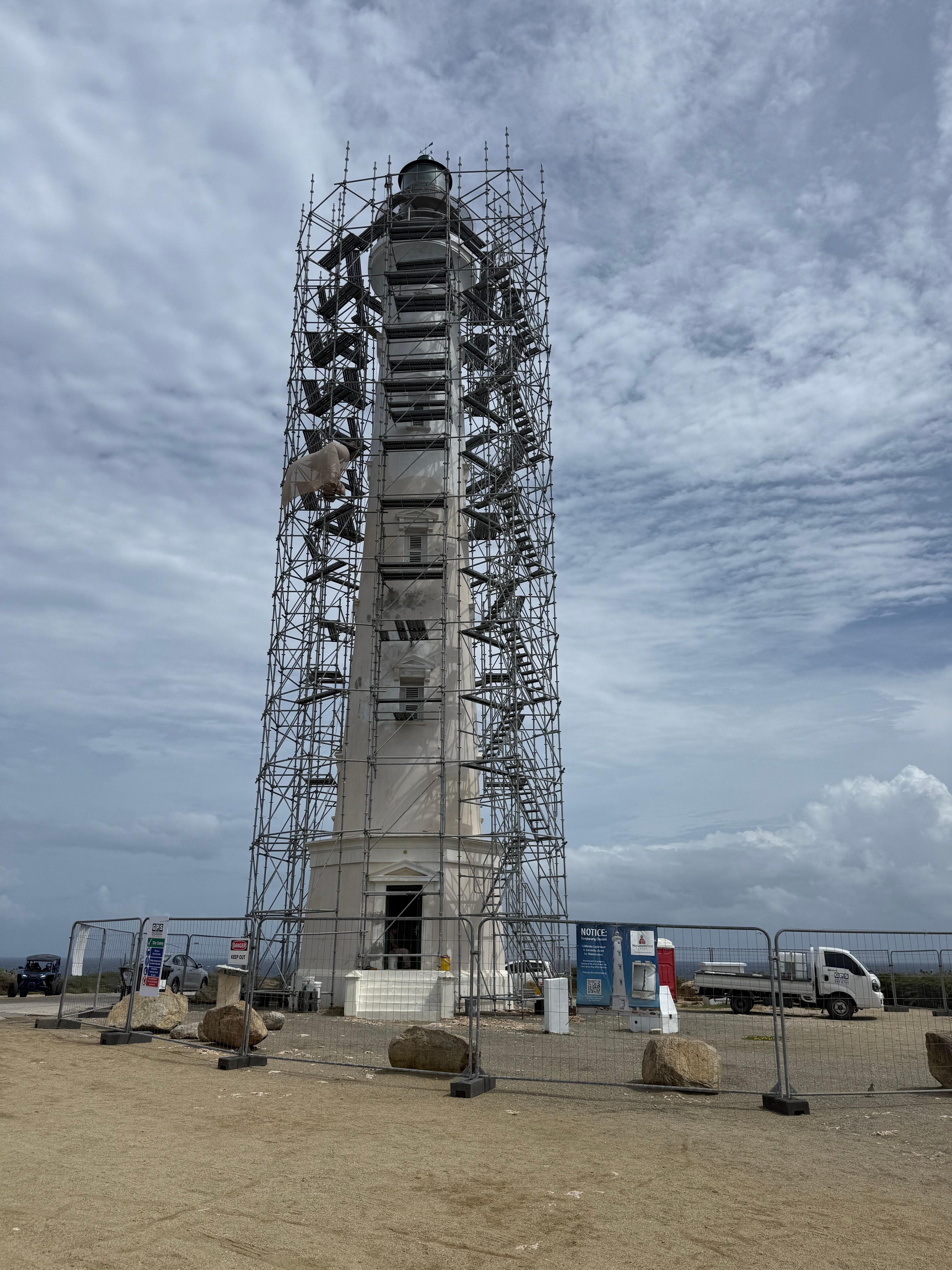 Lighthouse is under repairs we couldn’t climb it. Tour guide didn’t say that we’d have skipped it