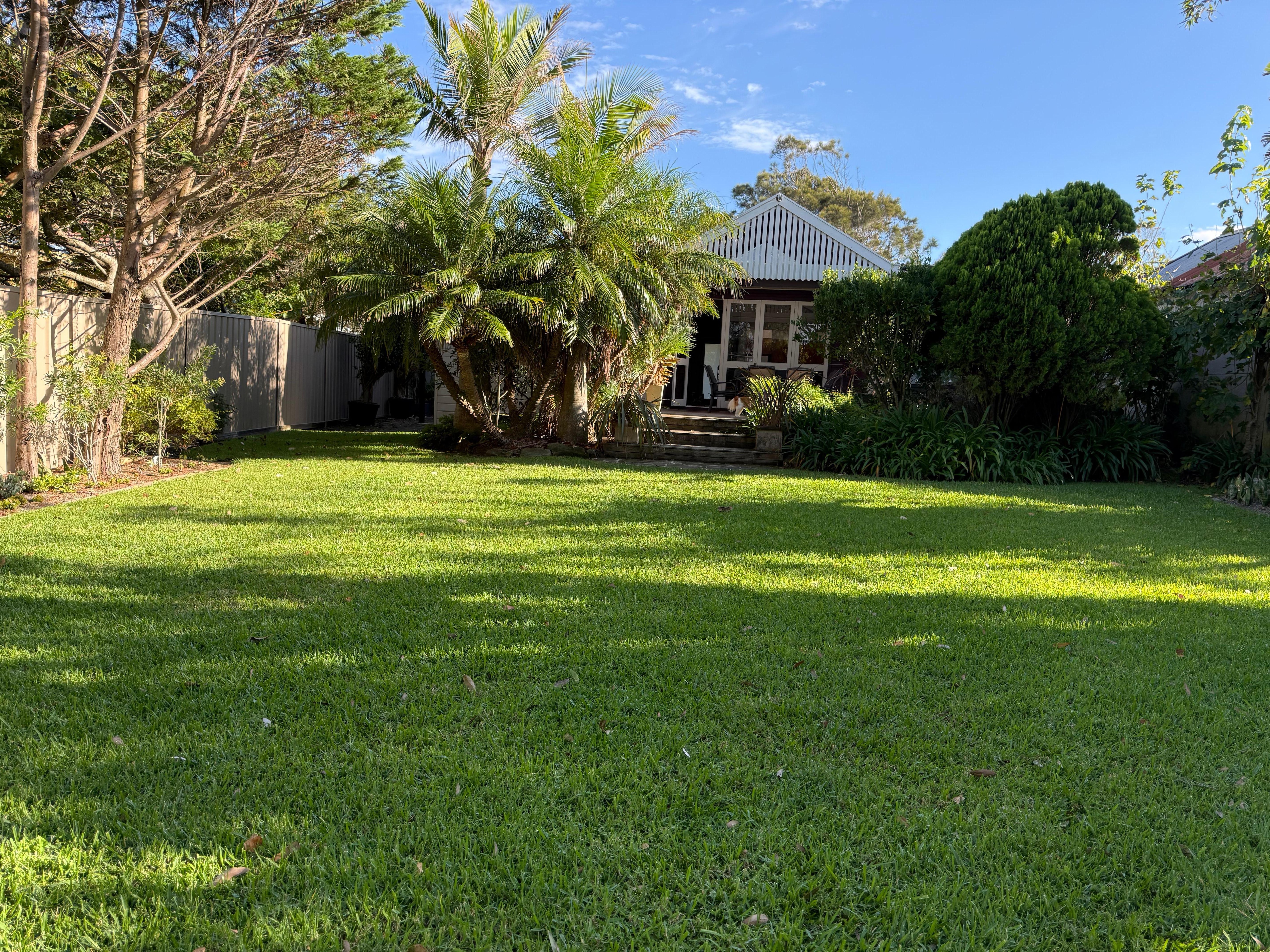 The huuuuge back garden