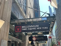 Millennium Hotel Street Sign