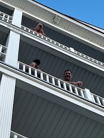 From the pool