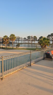 Lake view from outside of check in