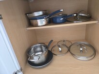 Few pots and pans