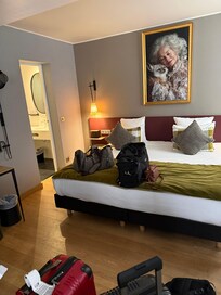 King size bed side of the room