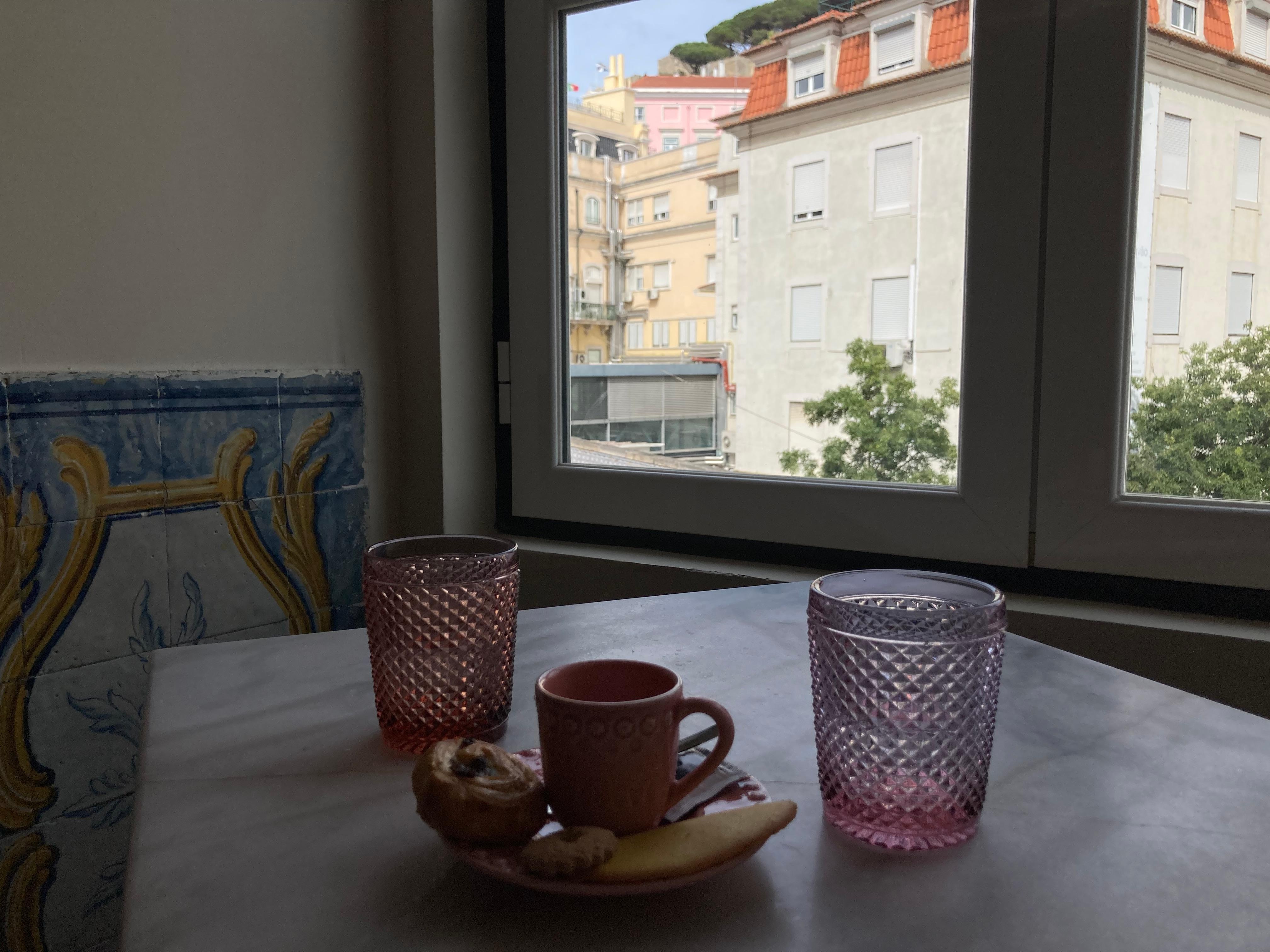 共用ス ペースの窓からの景色