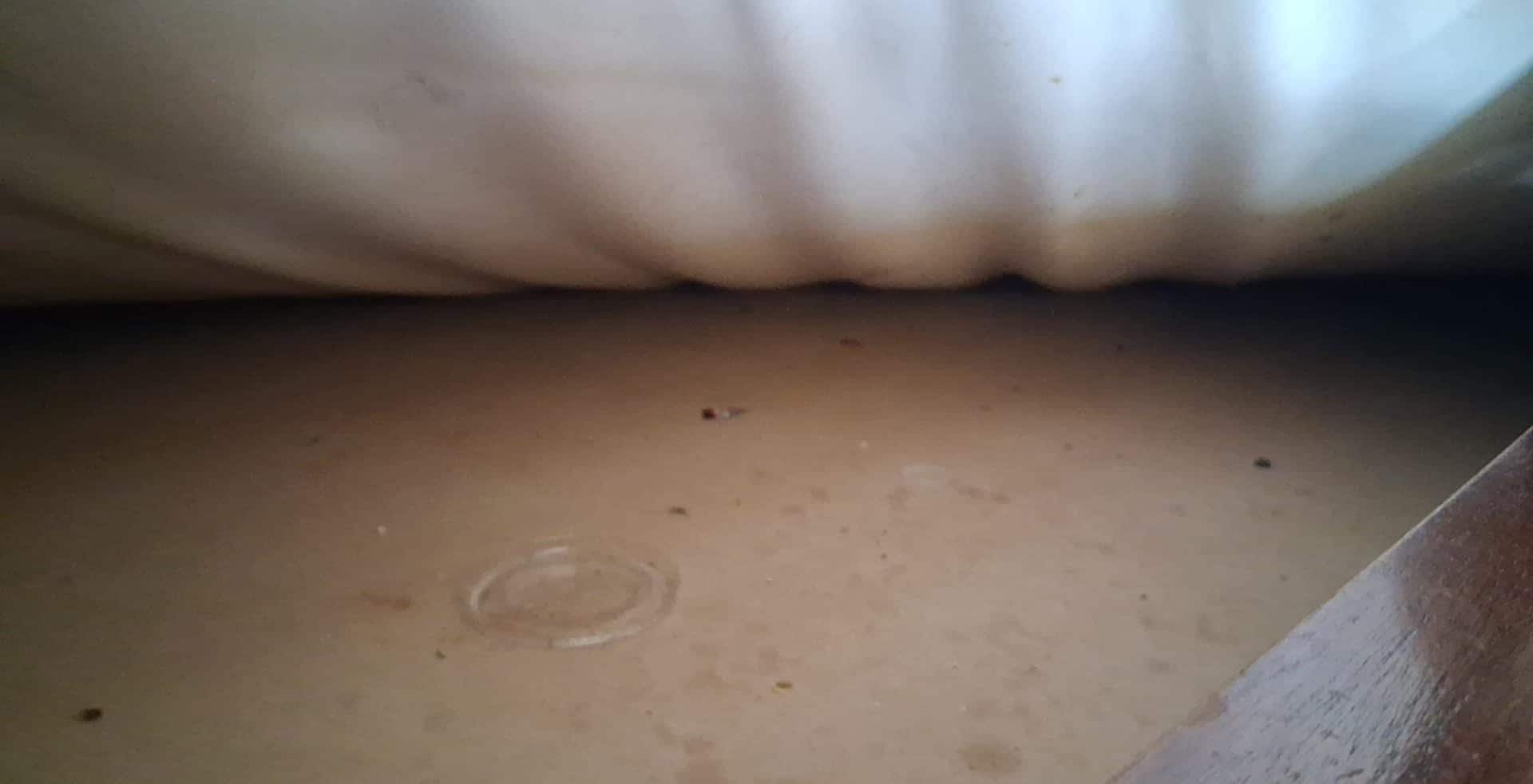 dirty bed