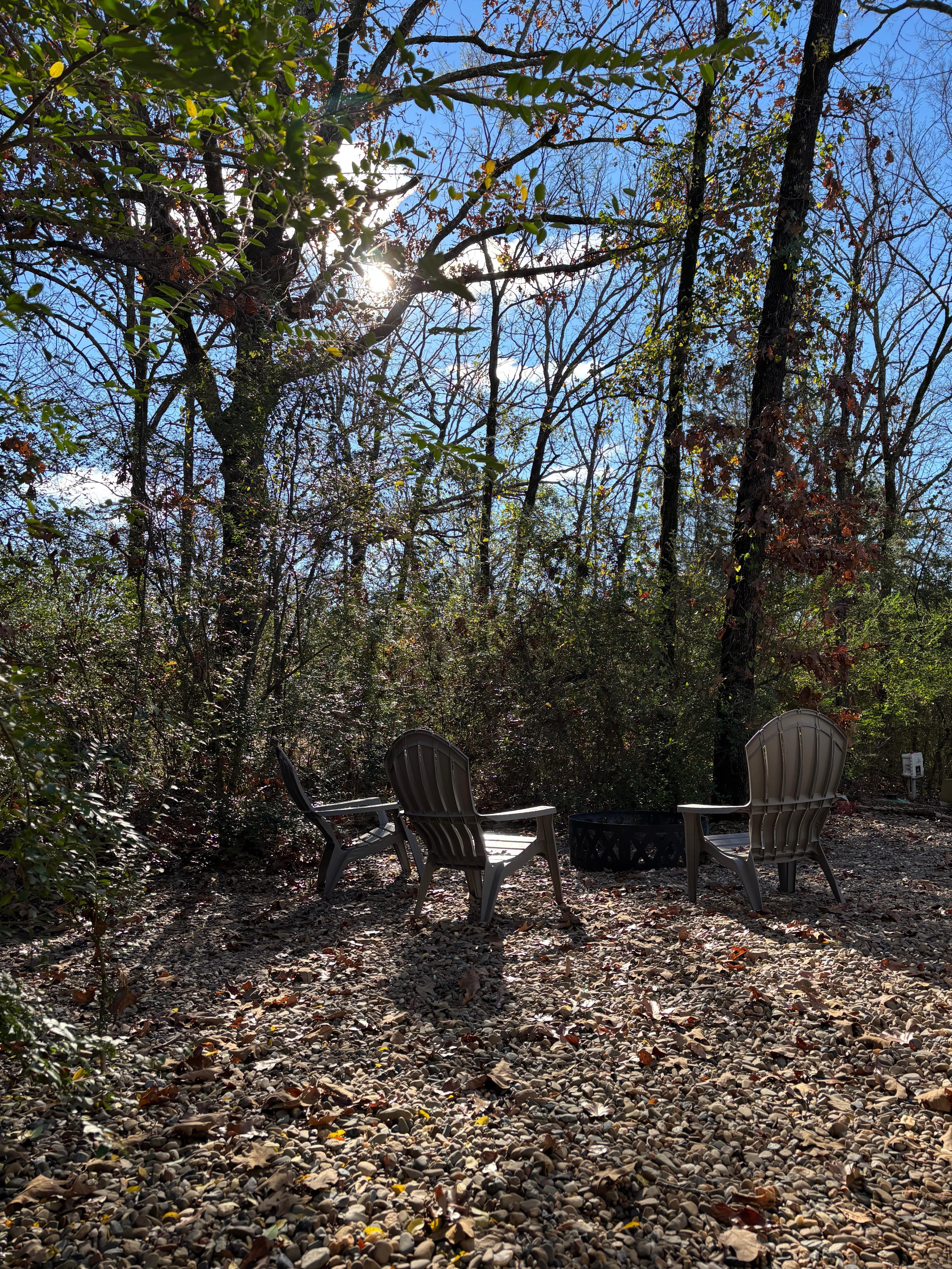 Here is the fire pit area in the back.