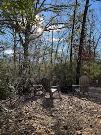 Here is the fire pit area in the back.