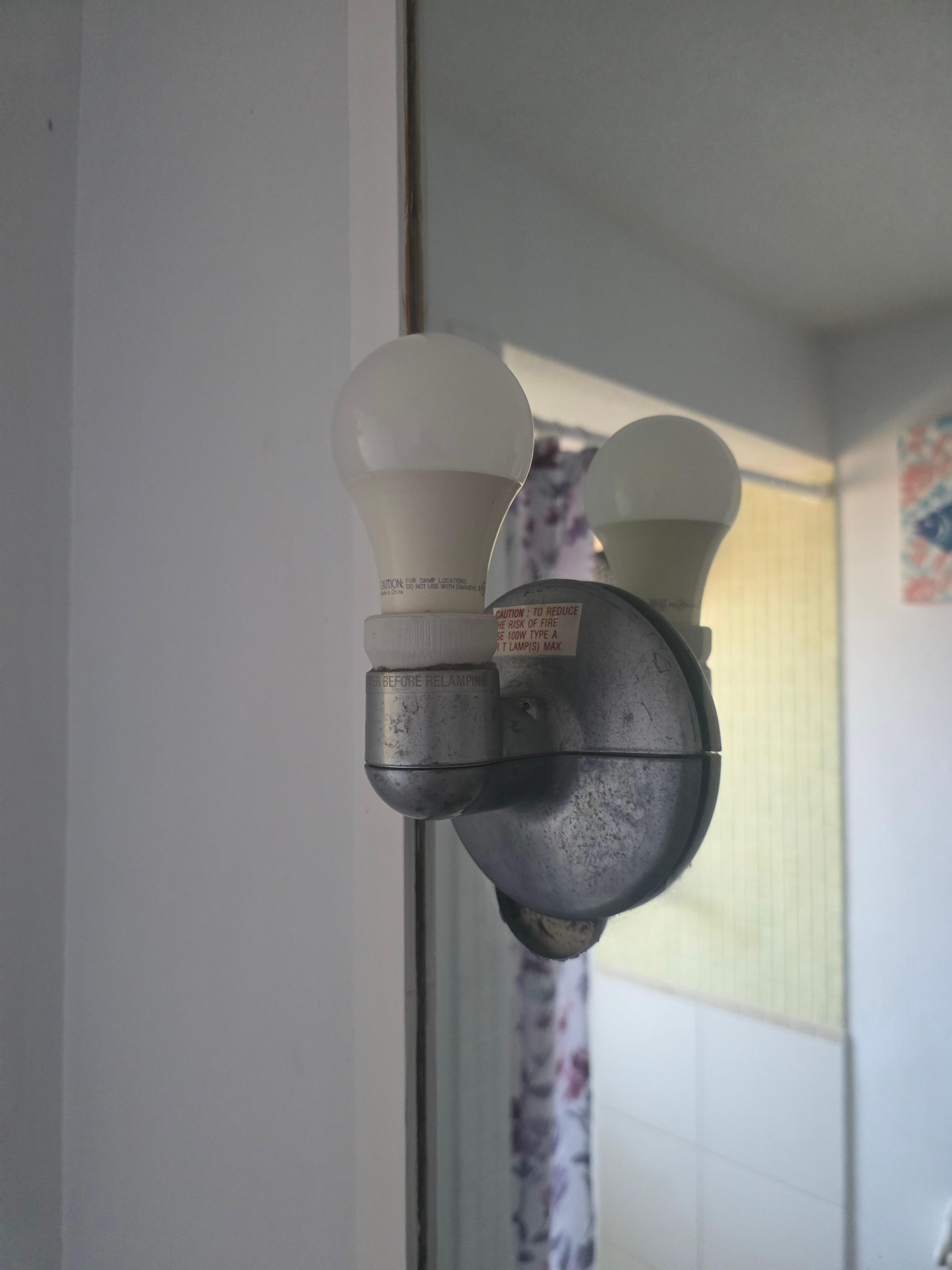 Light fixture in the master bath