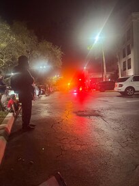 Fire department. Burst pipe, flooded hall, no hot water