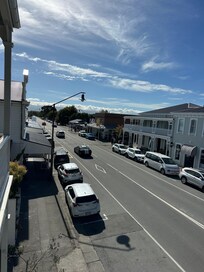 View from our balcony area .