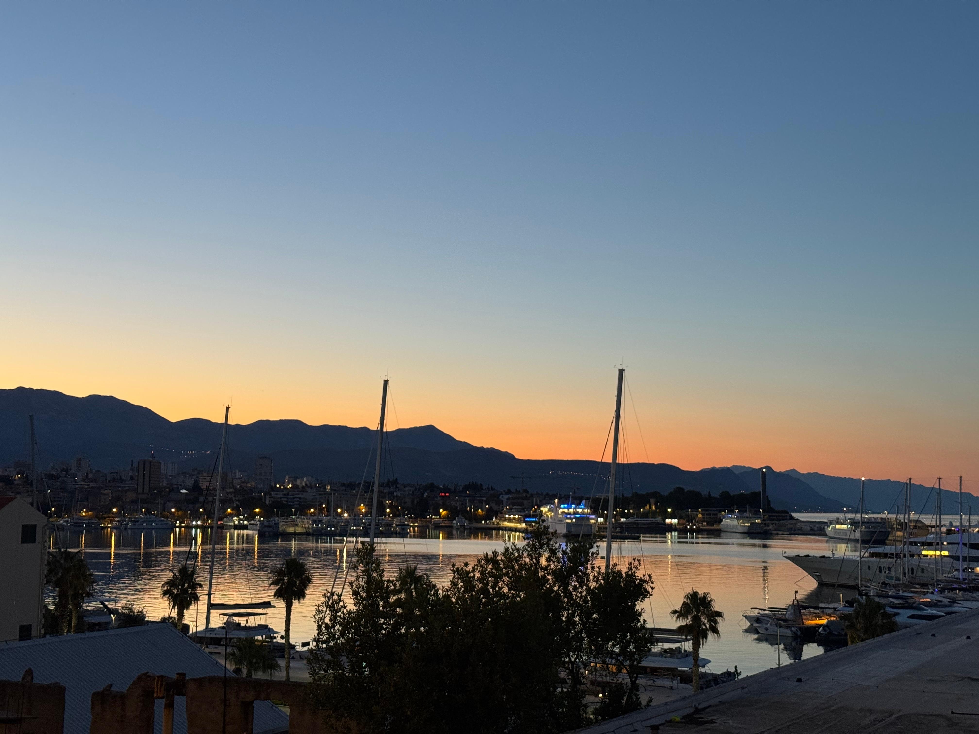 Dawn view from the apartment 