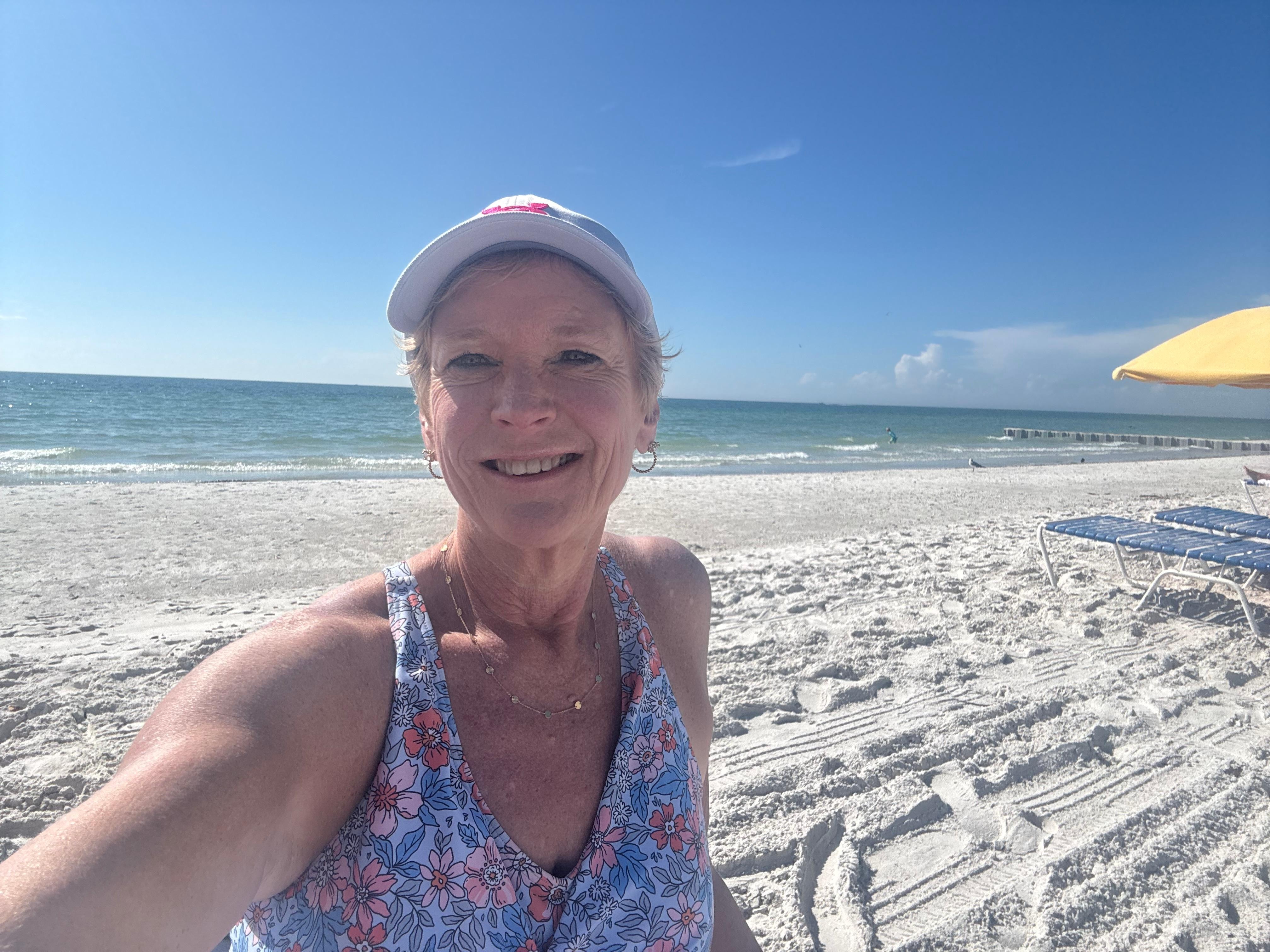 White flat powdery beach