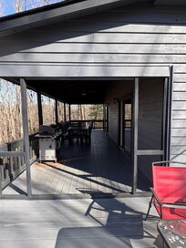 Framing for removed screen porch.