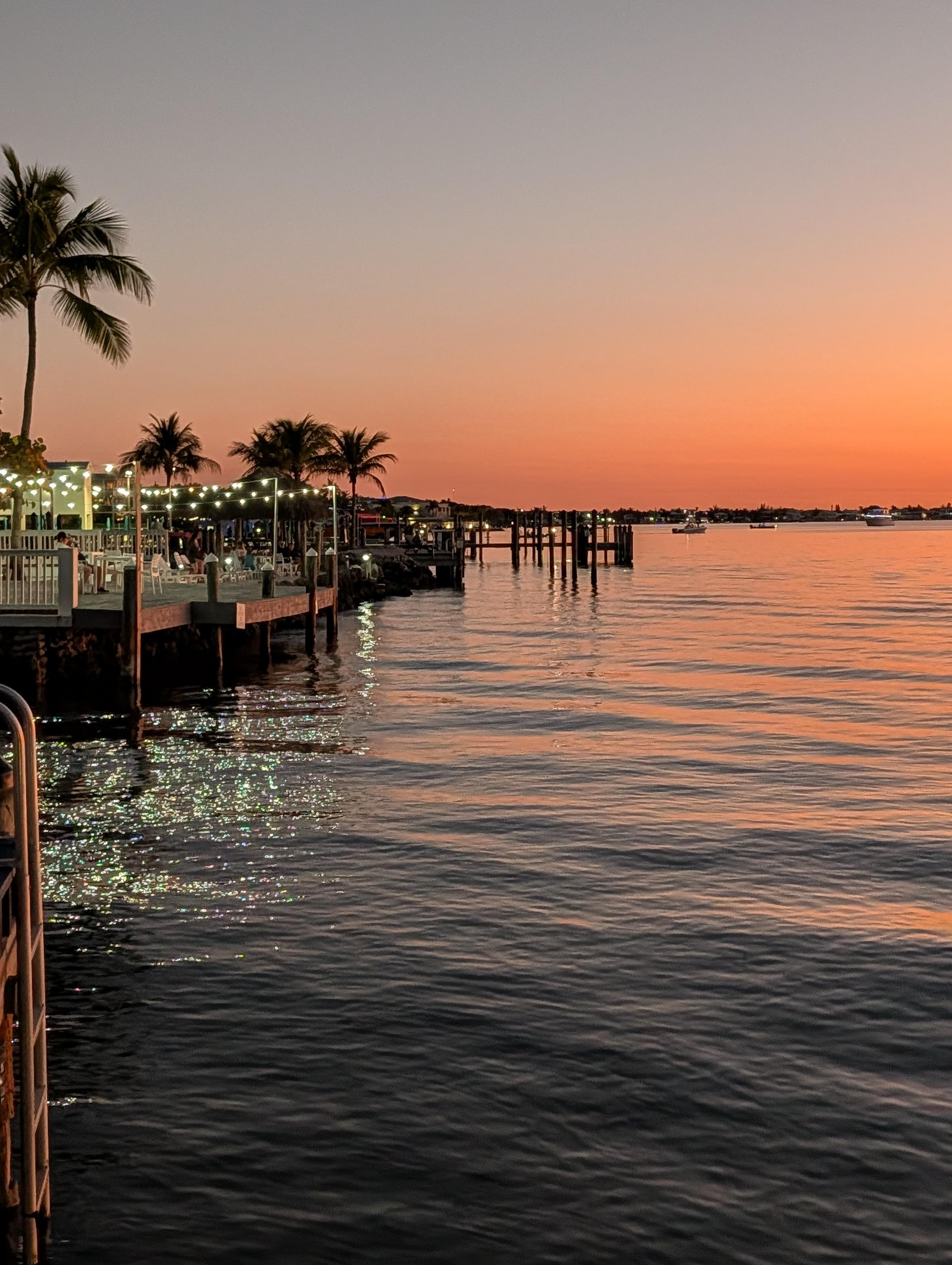 Sunset from the dock
