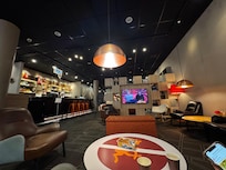 Hyggeligt bar område.