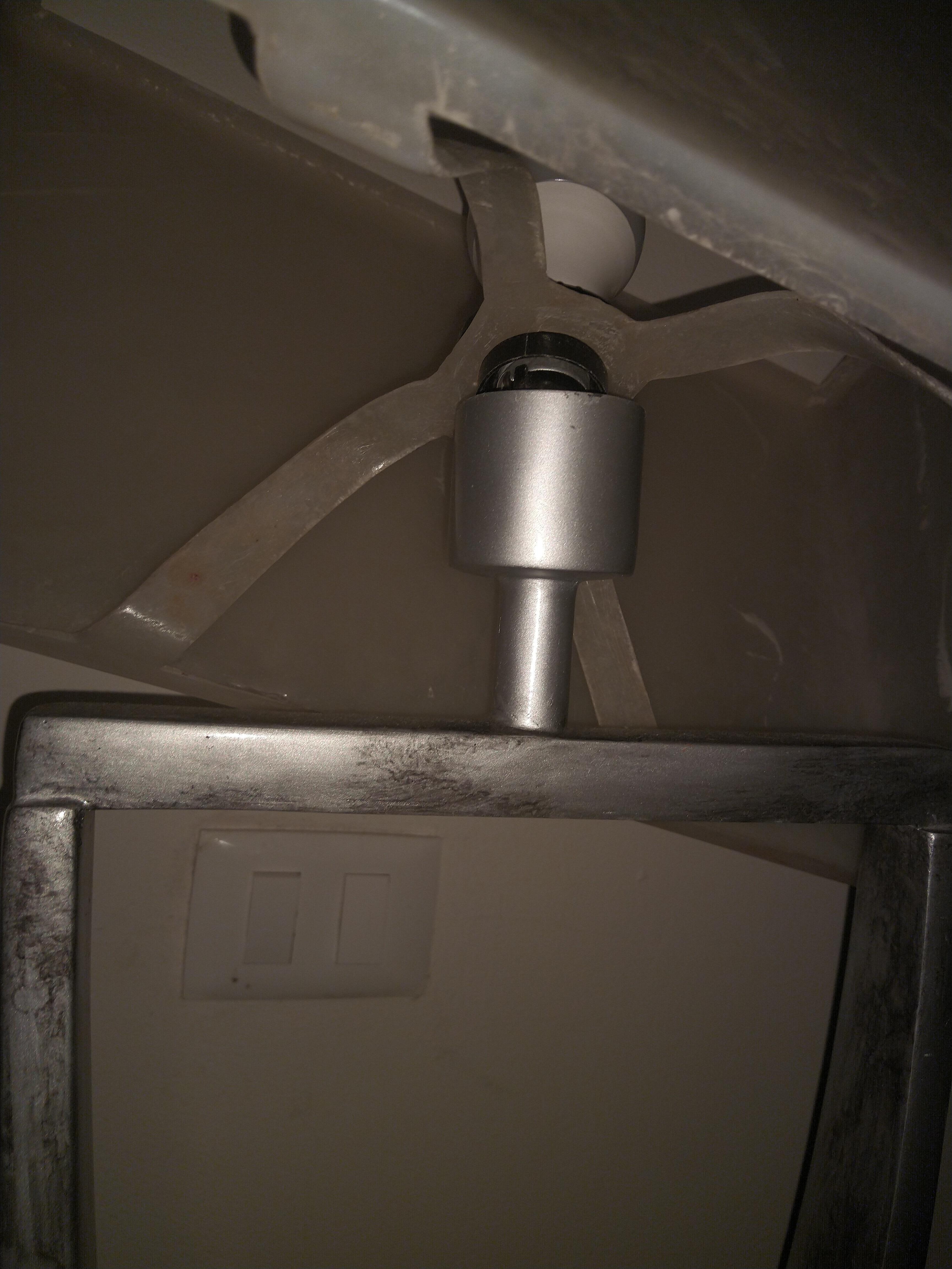 Lamp broken in the new room, I'm sure no one reported it before me. They had it put back like it wasn't.