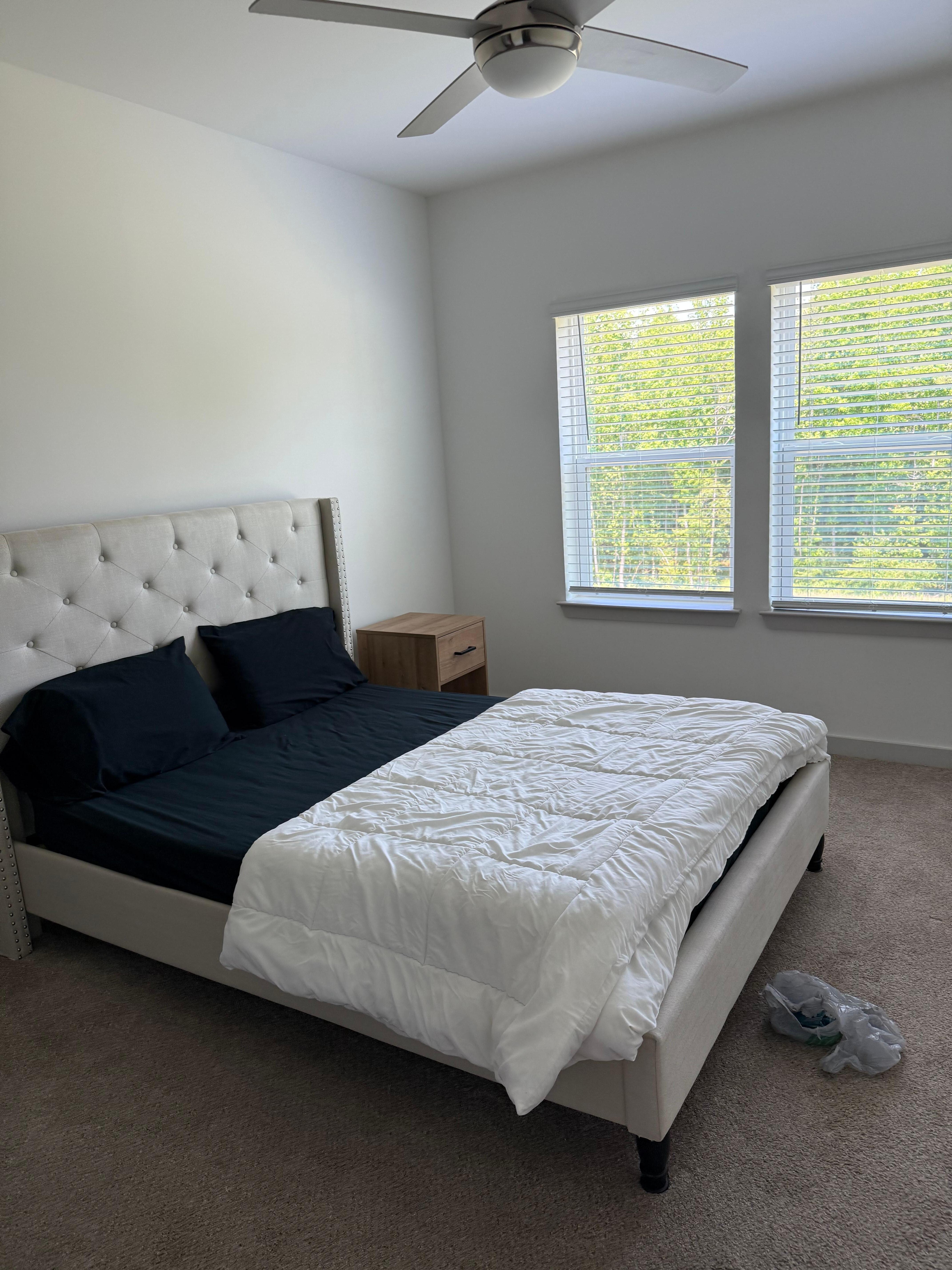 The super thin mattress that felt like a box spring because I could feel the metal coils thru the bed