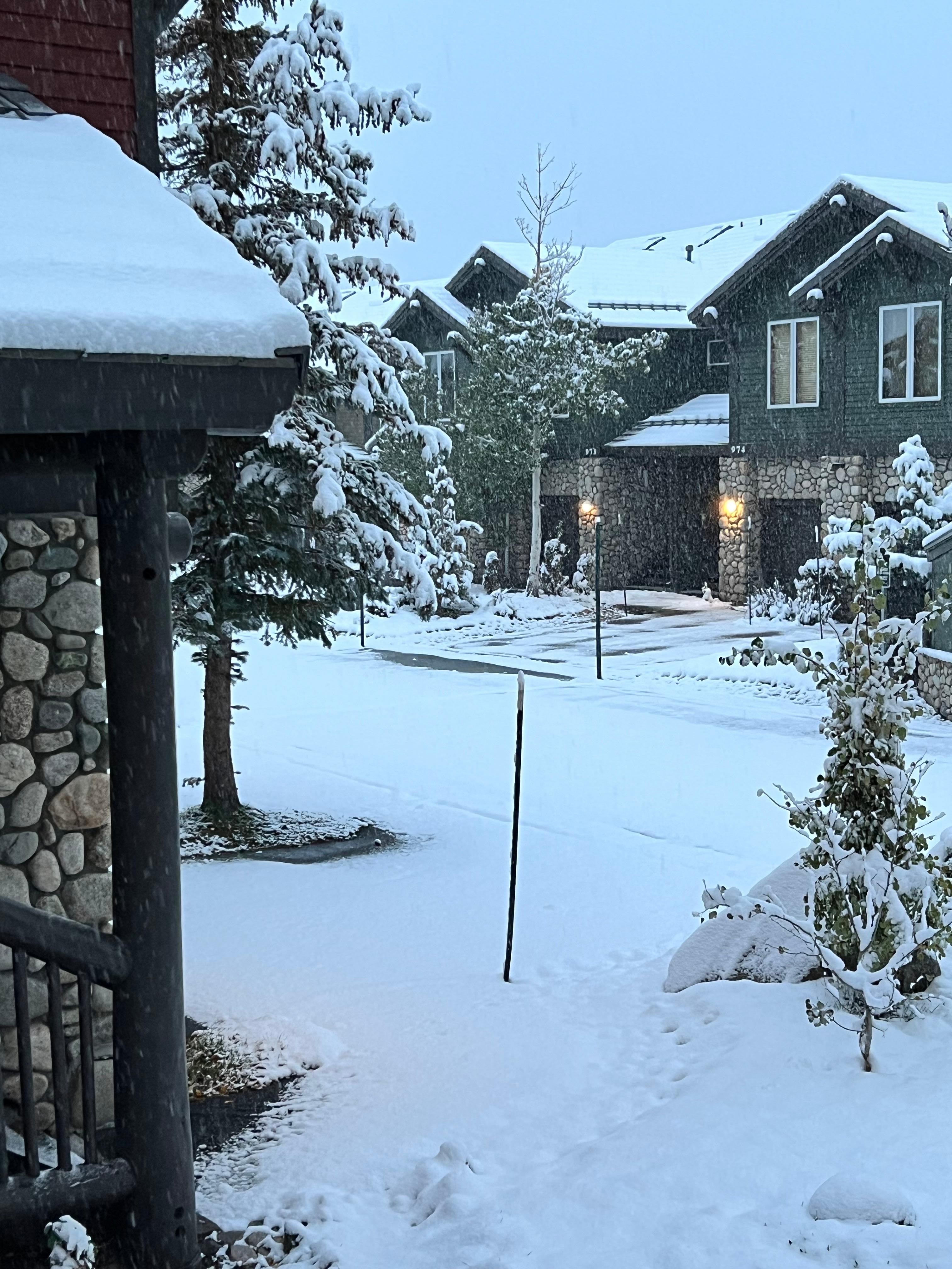 outside of front door on our last morning. 