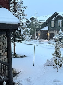 outside of front door on our last morning.