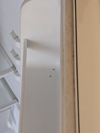 Dirty fridge- an obvious heath and safety hazard