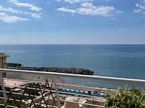 Beach across the street from our balcony.