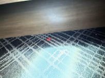 Candy on floor under bed