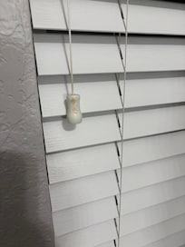 There was nasty left overs on the blinds