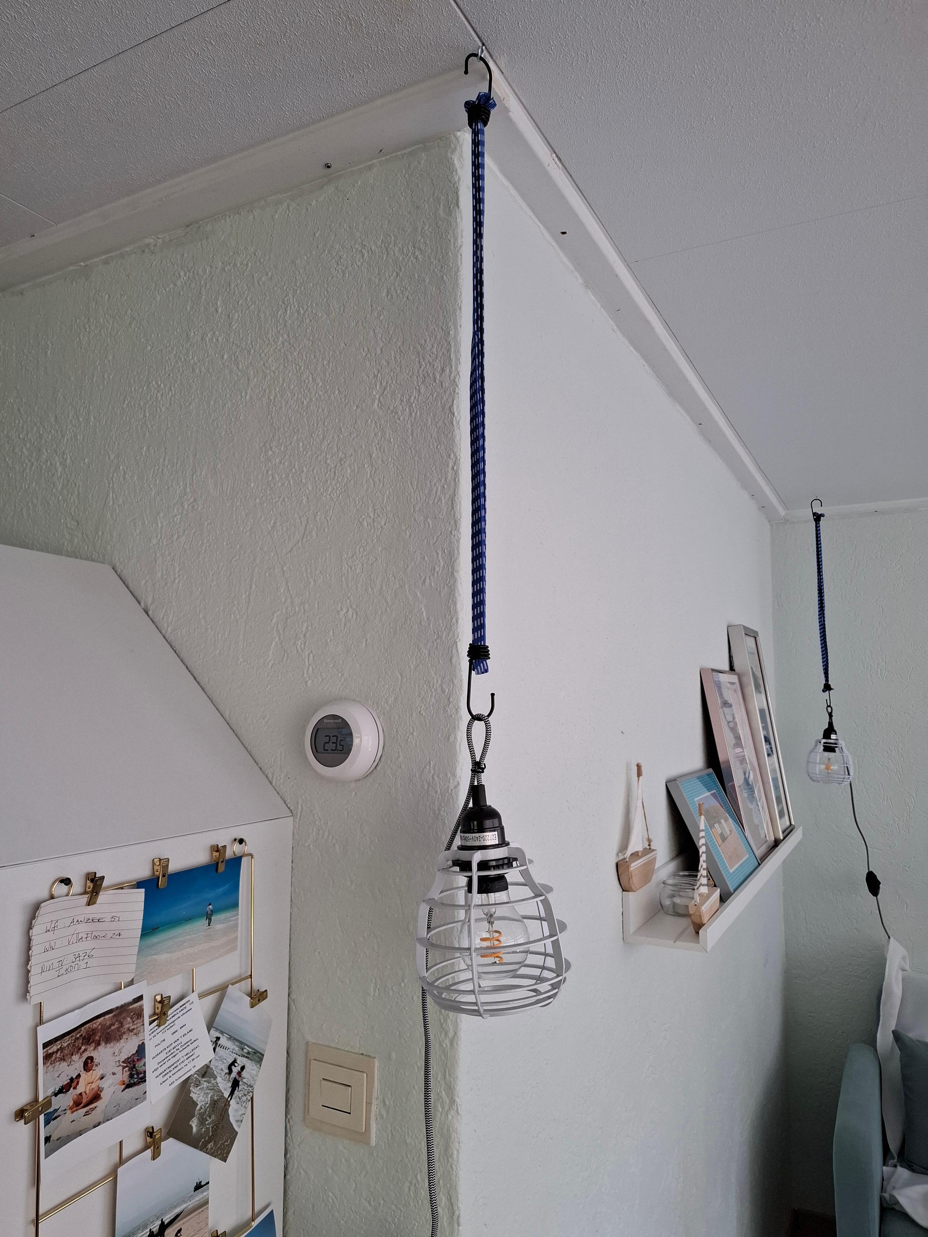 Anbringung der Lampen im Haus