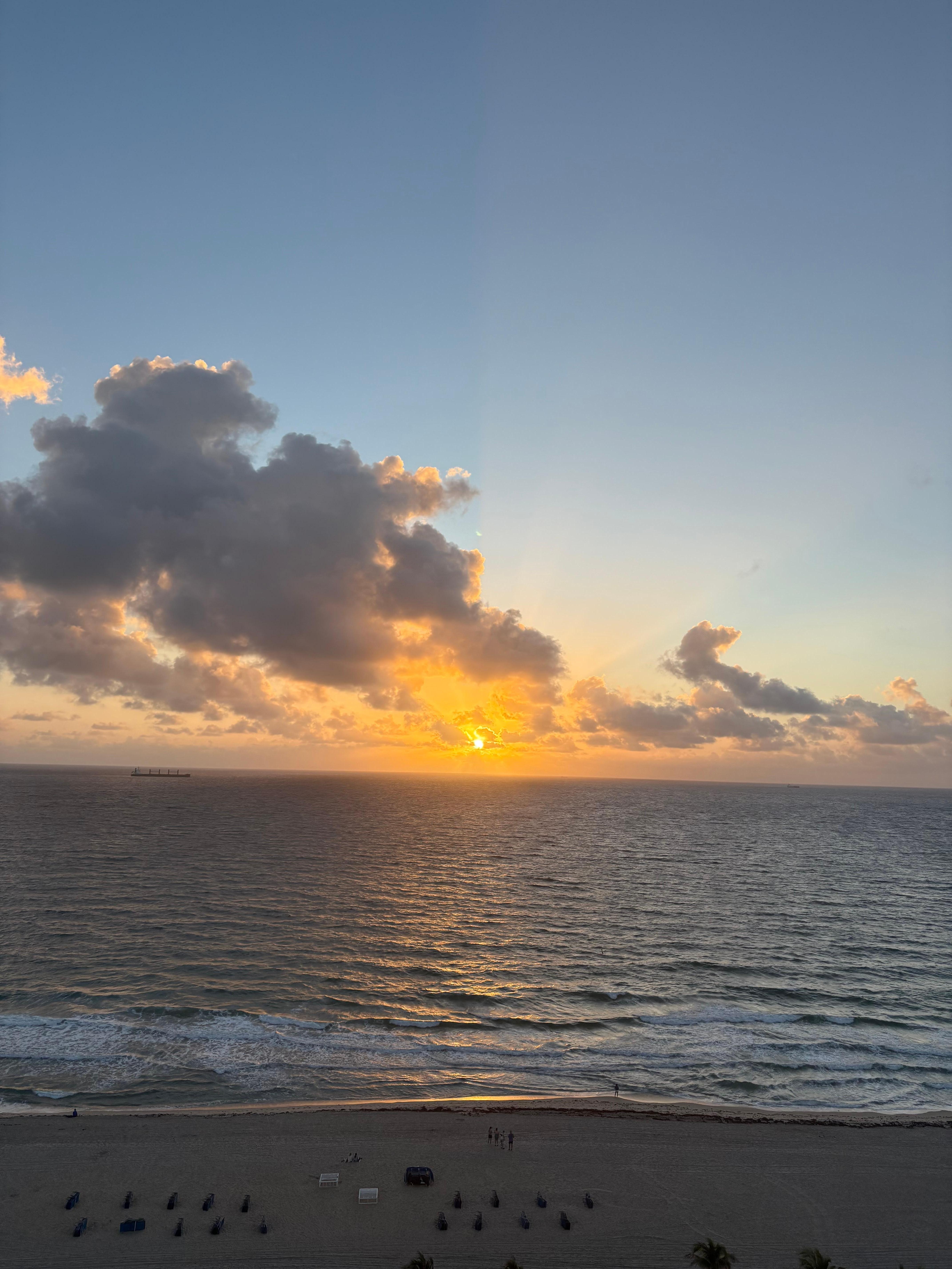 This was the view from our balcony!