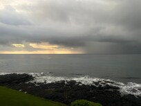 January sunrise from balcony.