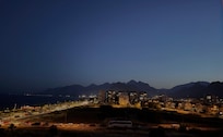 The view from my room in the night