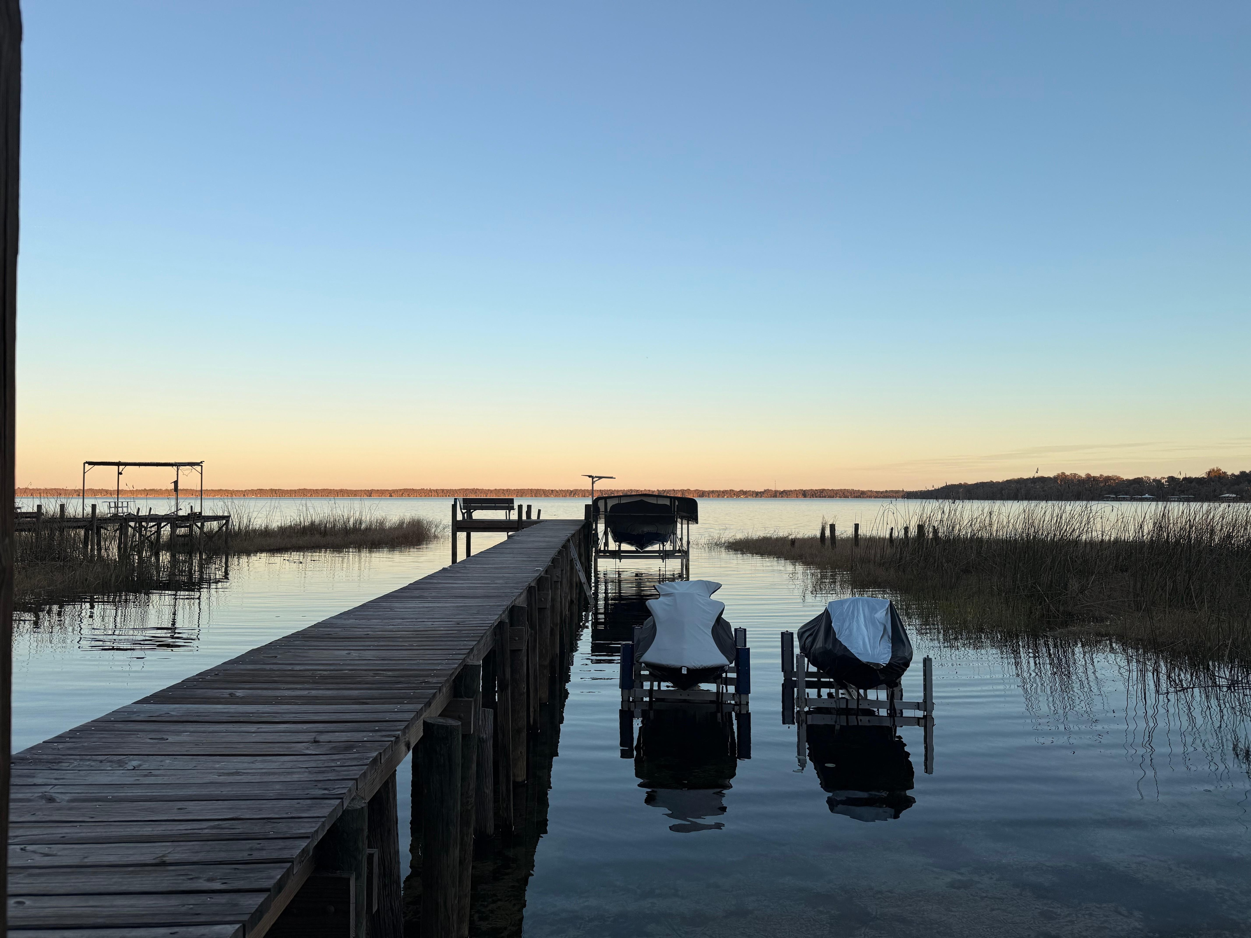 Sunsets in the lake are gorgeous