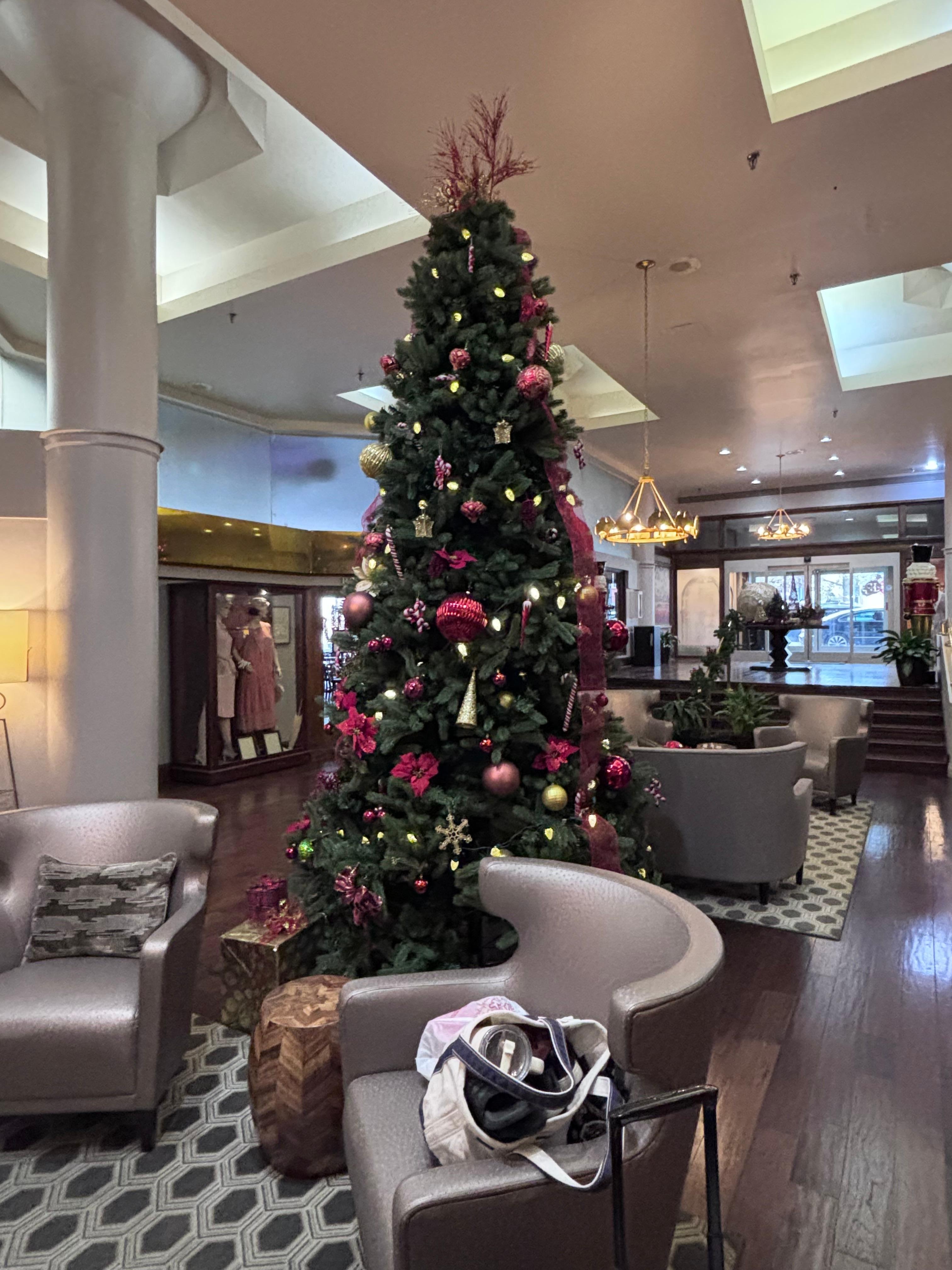 Tree in the lobby 