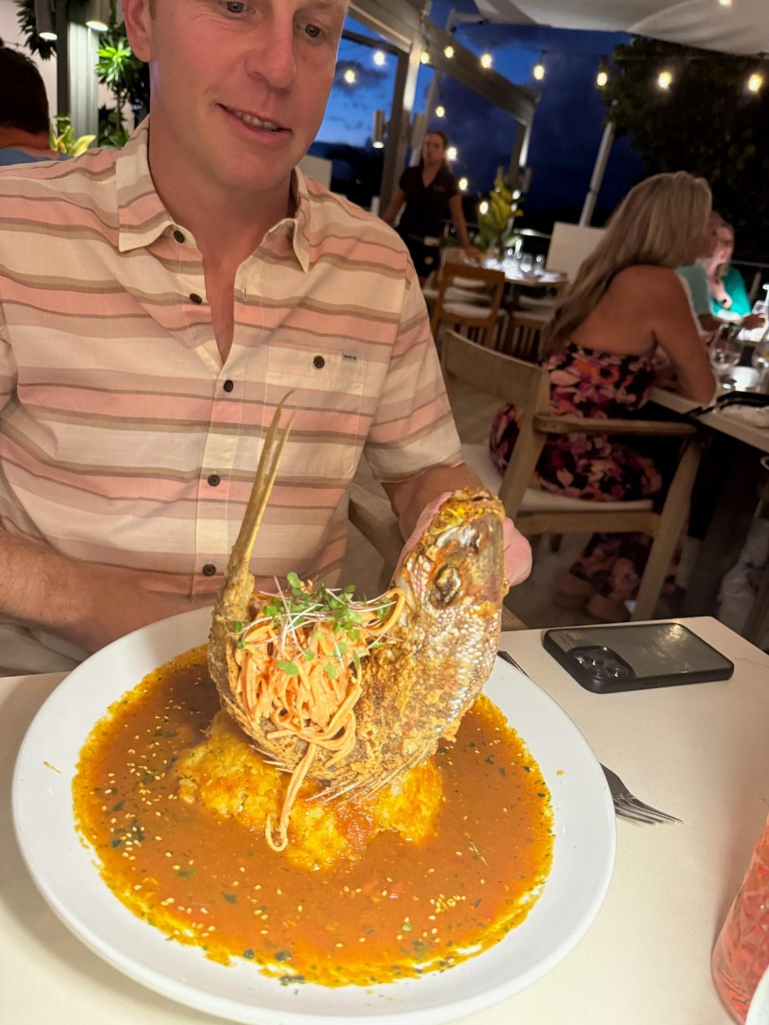 Whole snapper at Sea Salt