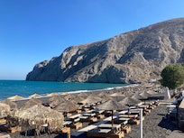 Beach across the road
