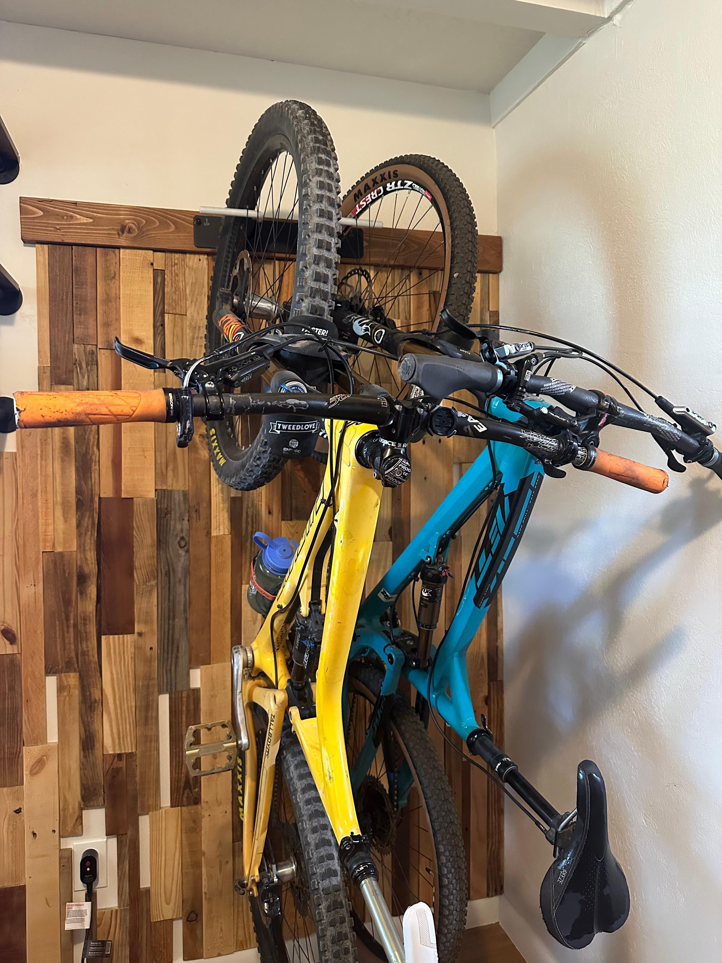We stayed in the bike room! Very handy to have a bike rack in the room