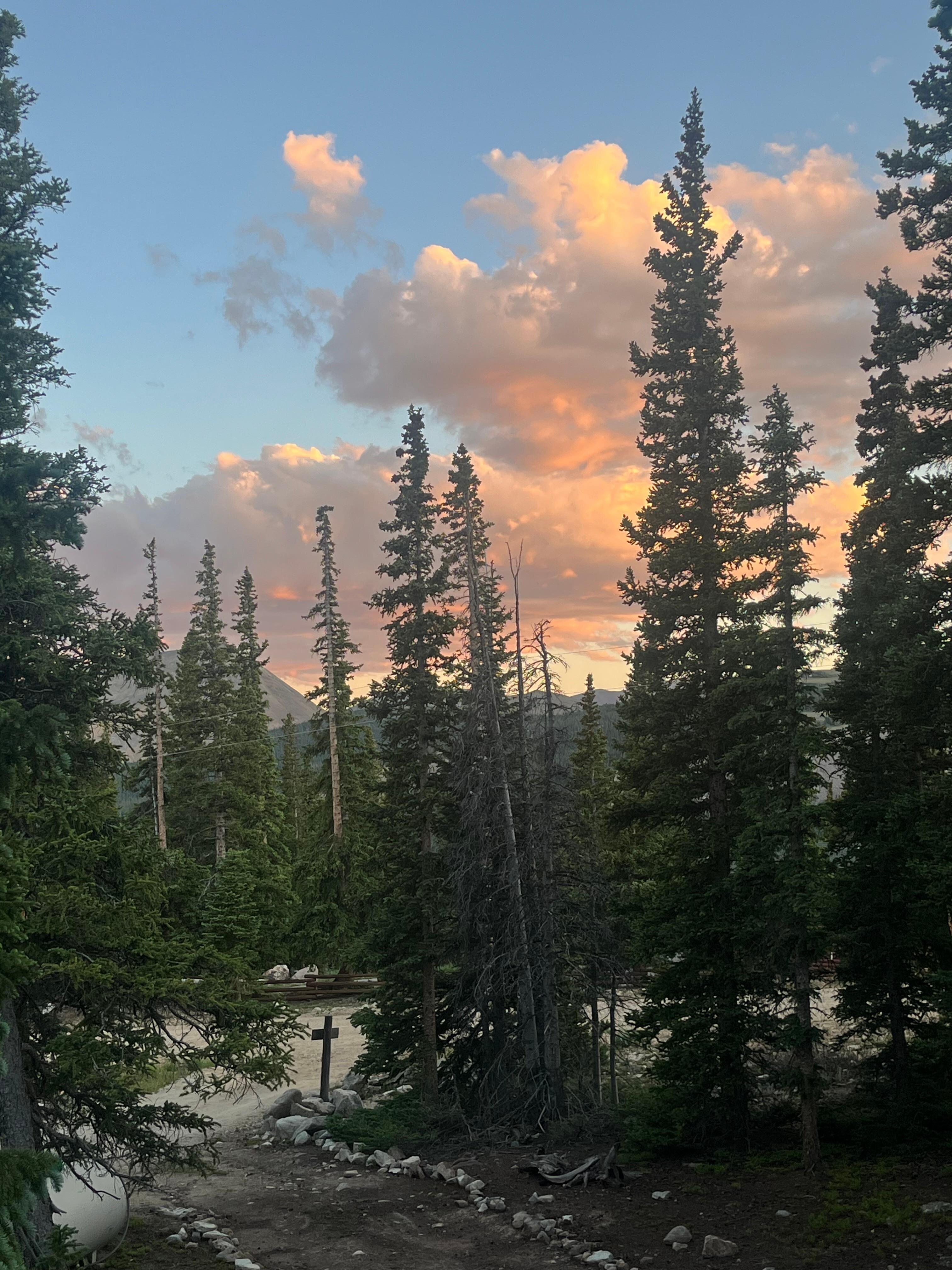 Sunset from deck