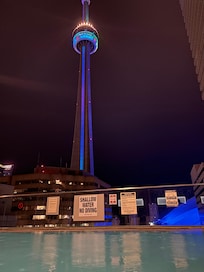 View from the rooftop pool