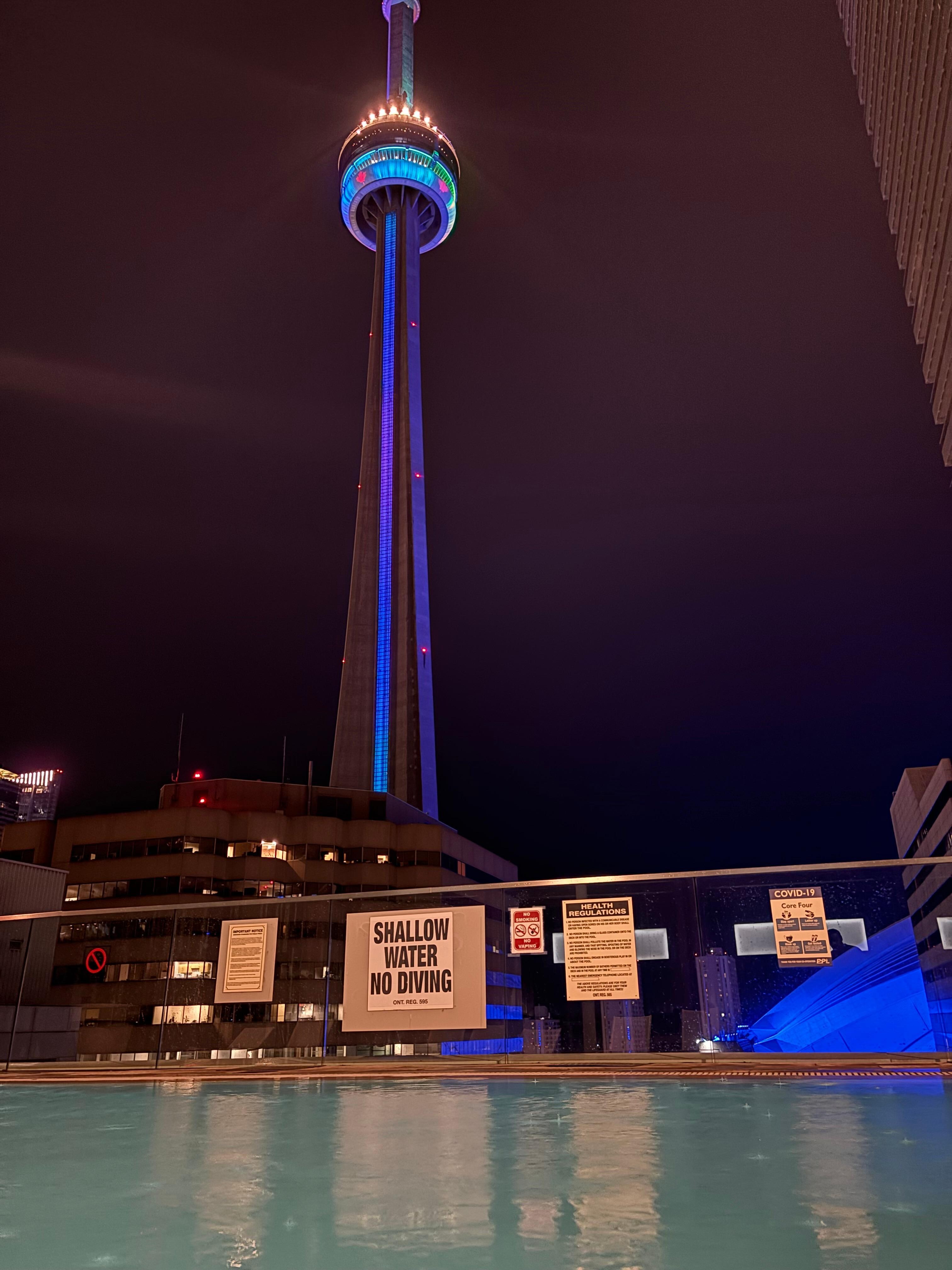  View from the rooftop pool 