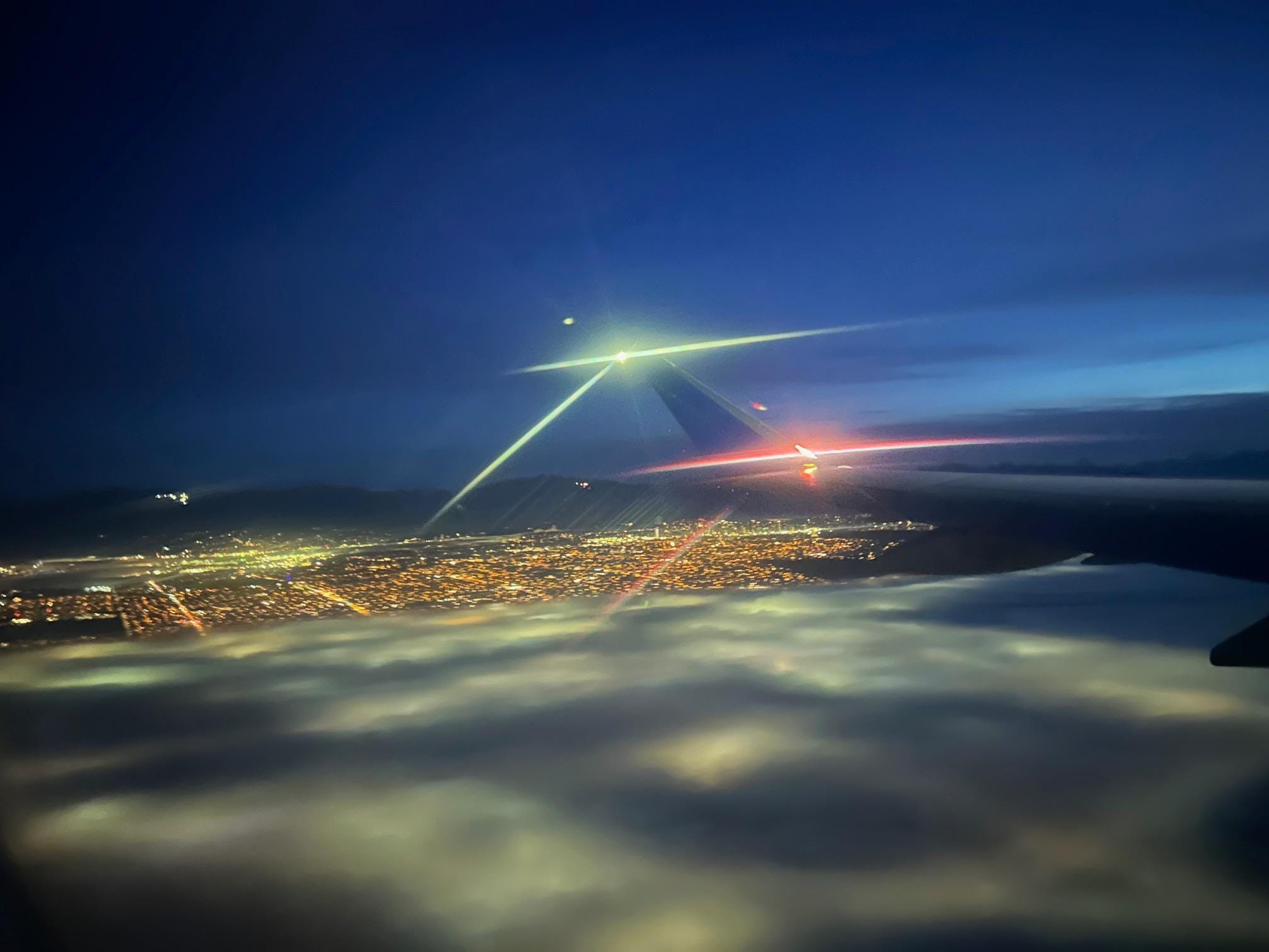 Morning Flight out overlooking the Executive Hotel Vancouver Airport Richmond, BC.  