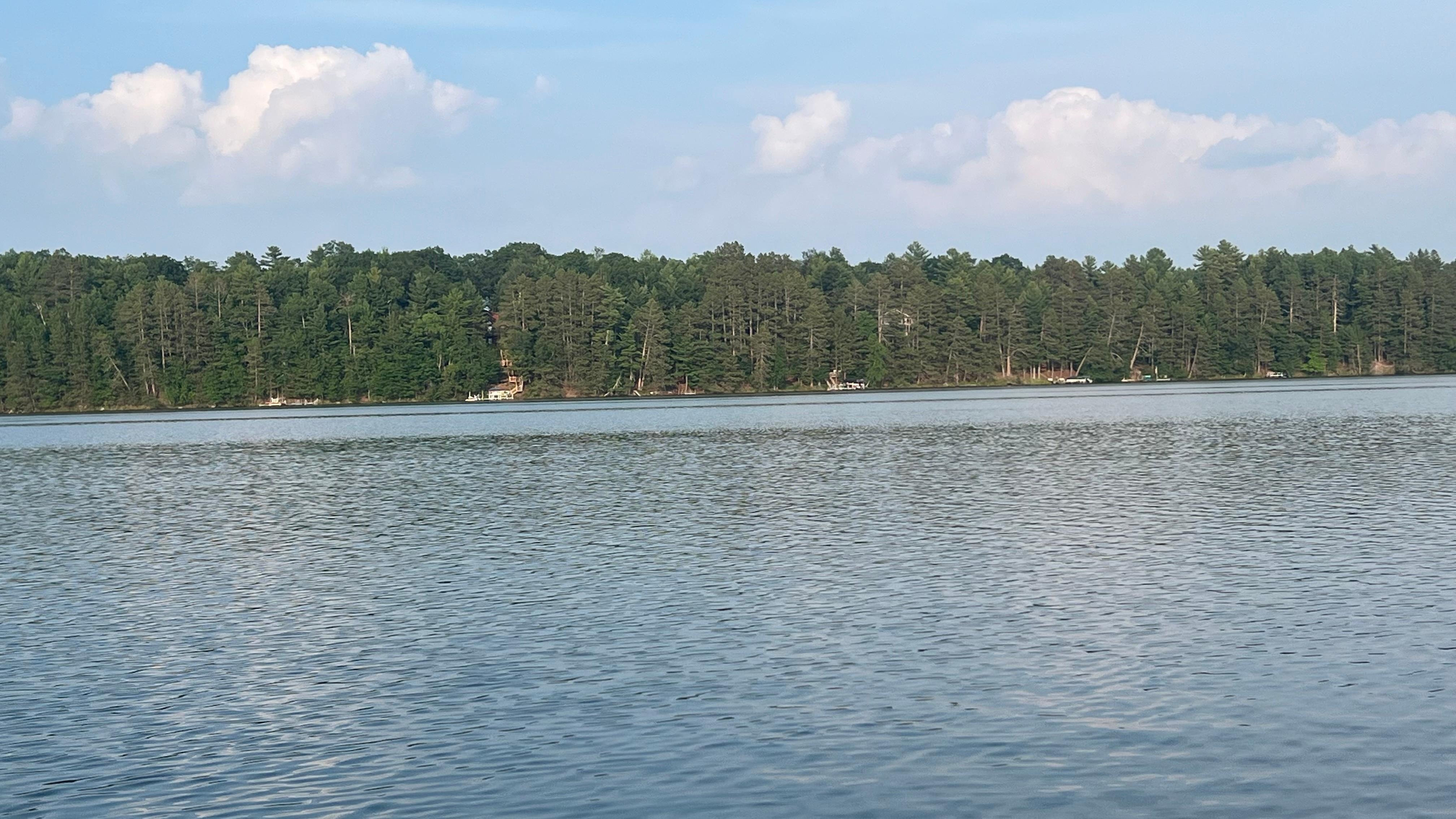 Lake view from paddleboard