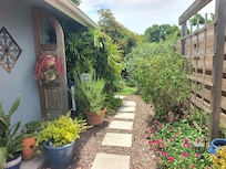 Walkway to apartment